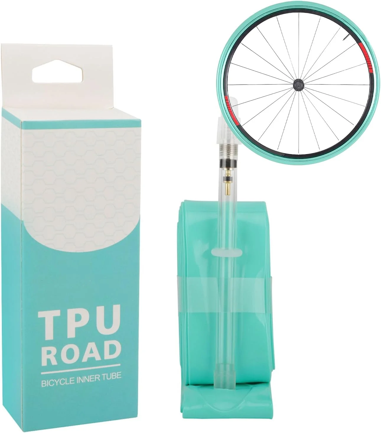 تیوب داخلی TPU - تایر فوق سبک دوچرخه های جاده ای - تیوب های دوچرخه سواری فوق سبک، تیوب داخلی دوچرخه با والف فرانسوی 45/65/80 میلی متری - برای دوچرخه های کوهستانی