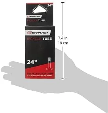 تیوب دوچرخه اسپارتان سایز ۲۴ اینچ، مشکی تیوب دوچرخه اسپارتان سایز ۲۴ اینچ، مشکی