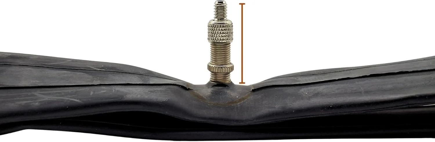 تیوب دوچرخه 26x1 3/8 اینچ - والف DV 28 میلی‌متری، تیوب لاستیکی بوتیل سنگین برای دوچرخه‌های جاده‌ای، کوهستانی، ویلچیر و شهری - جایگزین بادوام و مقاوم در برابر پنچری