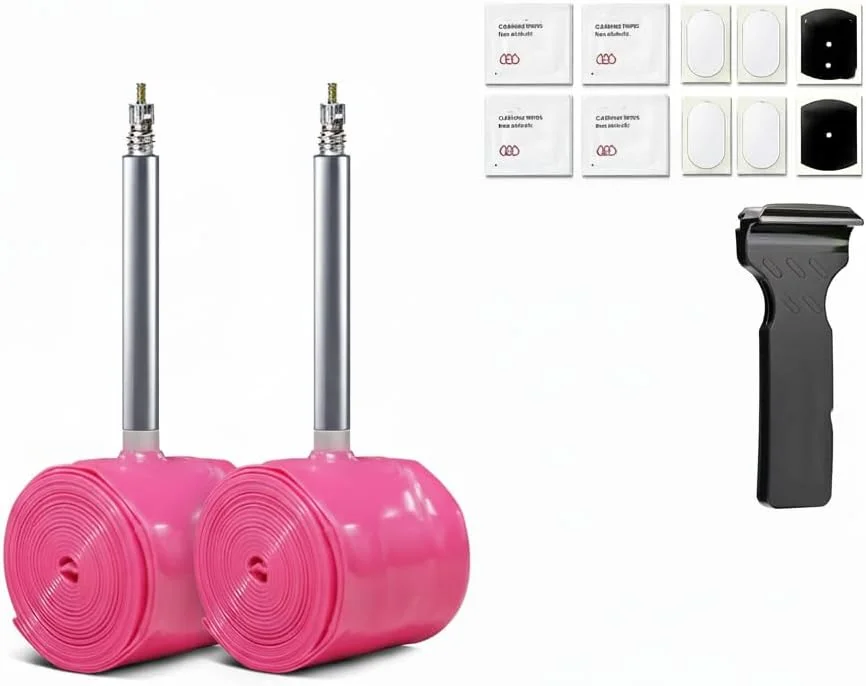 تیوپ داخلی 700C TPU، تیوپ دوچرخه جاده 28 اینچی، 30 گرم فوق سبک، سازگار با لاستیک های 700x18-32C، والف پرستا 45 میلی متر، شامل اهرم تعویض تایر، برای دوچرخه، لوازم جانبی دوچرخه سواری، 2 عدد