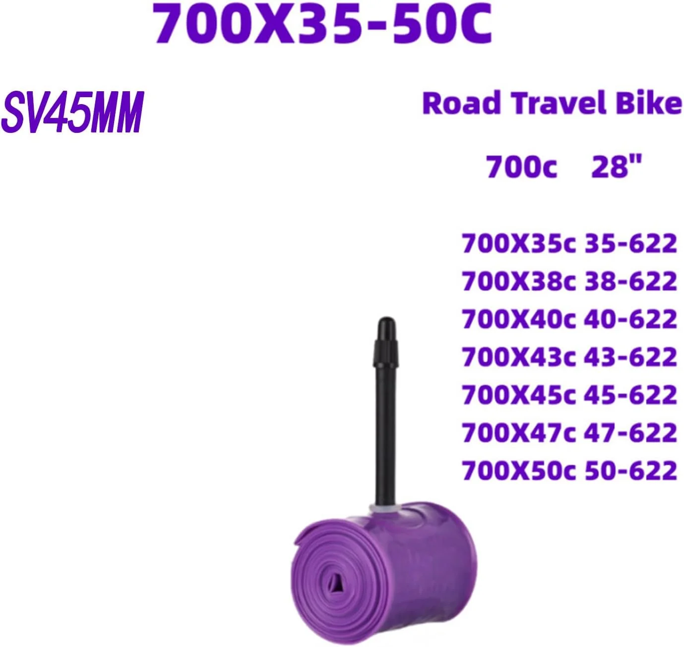 تیوب داخلی دوچرخه فوق سبک TPU، تیوپ داخلی دوچرخه فوق سبک TPU سازگار با لاستیک دوچرخه جاده 700x23C/25C/28C/35C/40C