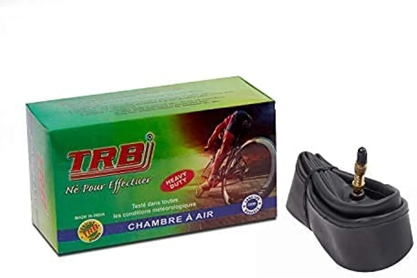 تیوب دوچرخه کوهستان TRB سایز 26x2.125 E/V (ساخت هند)