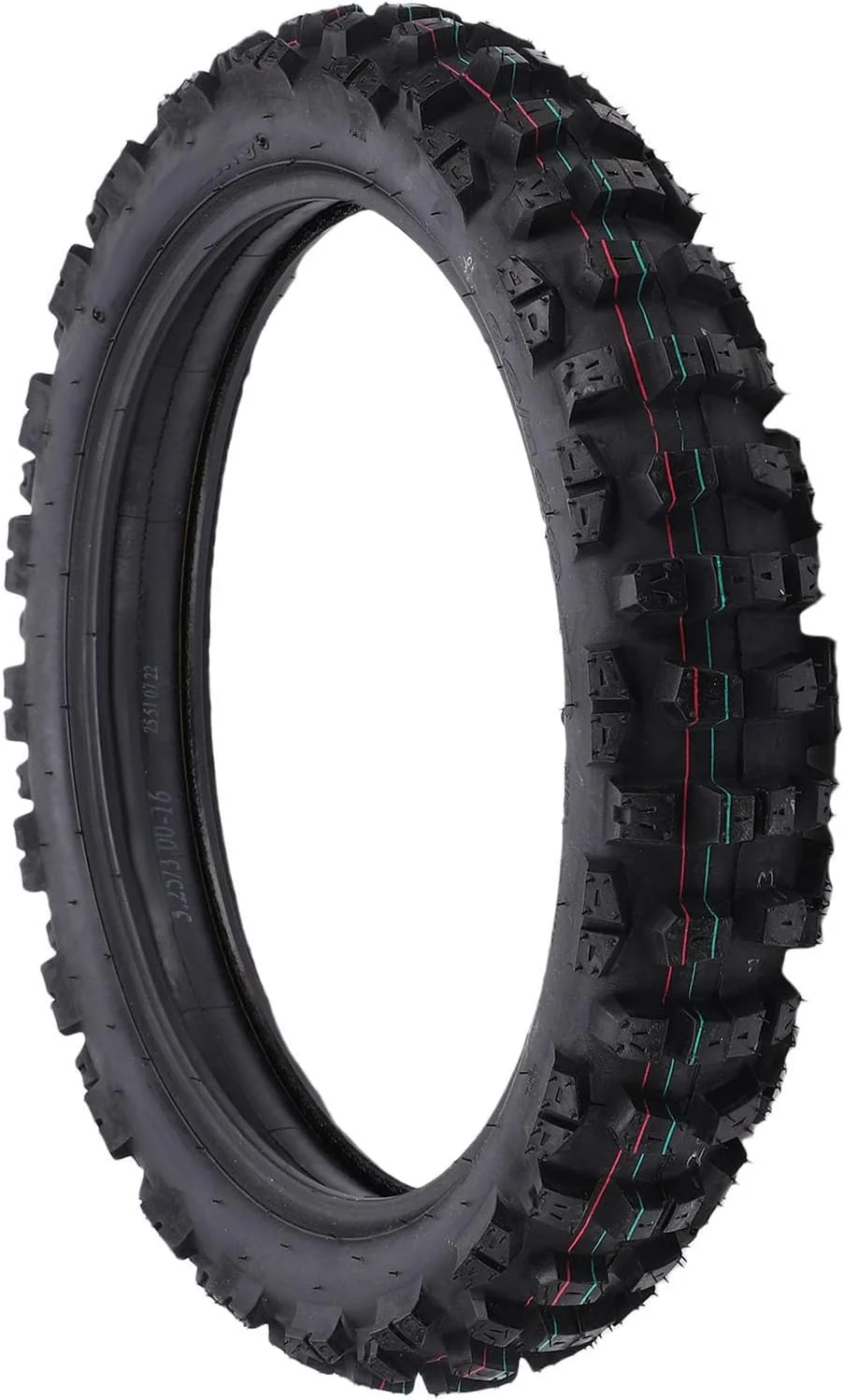 لاستیک و تیوپ عقب موتور кросс سوراندی 90/100-16، مناسب برای موتورهای خاکی 50 تا 150 میلی‌لیتری، جایگزین لاستیک موتور кросс آفرود