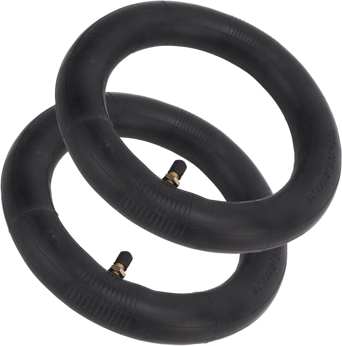 تیوب داخلی 1/2 8x2 با والف مستقیم، جنس لاستیک تقویت شده، مناسب برای M365، 2 عدد تیوب داخلی برای تعویض آسان