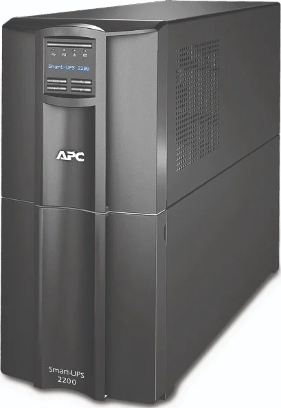 منبع تغذیه بدون وقفه (UPS) مدل APC SMT2200IC Smart-UPS، توان 2200VA، نمایشگر LCD، ولتاژ 230 ولت، با قابلیت اتصال هوشمند (Smart Connect)، راندمان بالا در حالت آنلاین، دارای 8 خروجی IEC C13 و 2 خروجی IEC C19، رنگ مشکی | SMT2200IC