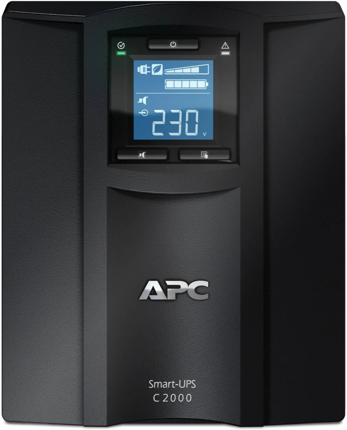 منبع تغذیه بدون وقفه APC Smart-UPS C، توان نامی 2000VA / 1300W، ولتاژ 230 LCD، نوع اتصال ورودی IEC 320 C20، واحد رک 0U، زمان باتری 3 ساعت، مشکی | SMC2000I منبع تغذیه بدون وقفه APC Smart-UPS C، توان نامی 2000VA / 1300W، ولتاژ 230 LCD، نوع اتصال ورودی IEC 320 C20، واحد رک 0U، زمان باتری 3 ساعت، مشکی | SMC2000I