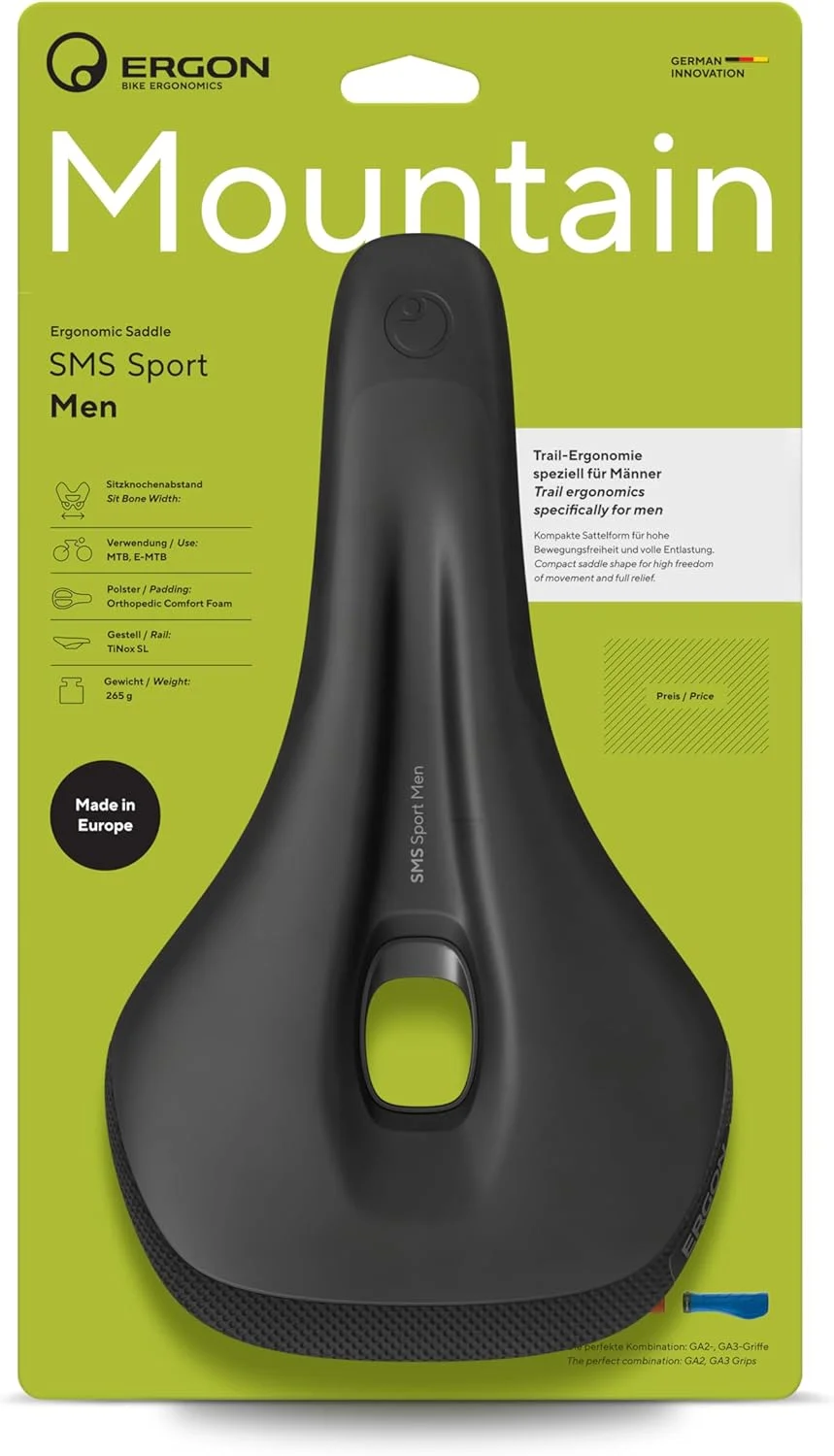 زین دوچرخه ارگون مدل SMS Sport Men، مناسب دوچرخه های کوهستانی و برقی، رنگ مشکی، سایز M/L (12-16 سانتی متر) زین دوچرخه ارگون مدل SMS Sport Men، مناسب دوچرخه های کوهستانی و برقی، رنگ مشکی، سایز M/L (12-16 سانتی متر)