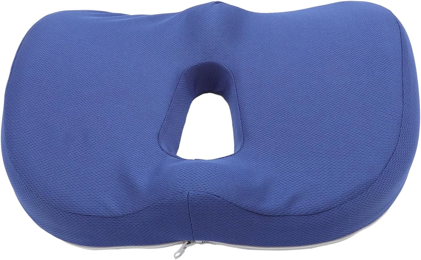 بالشتک صندلی پارچه ای تنفسی سوراندی، ابعاد 40x30x7 سانتی متر، زیره ضد لغزش، ساختار توخالی، فوم حافظه دار با روکش جداشدنی و طراحی ارگونومیک، مناسب برای منزل، مسافرت و اداره