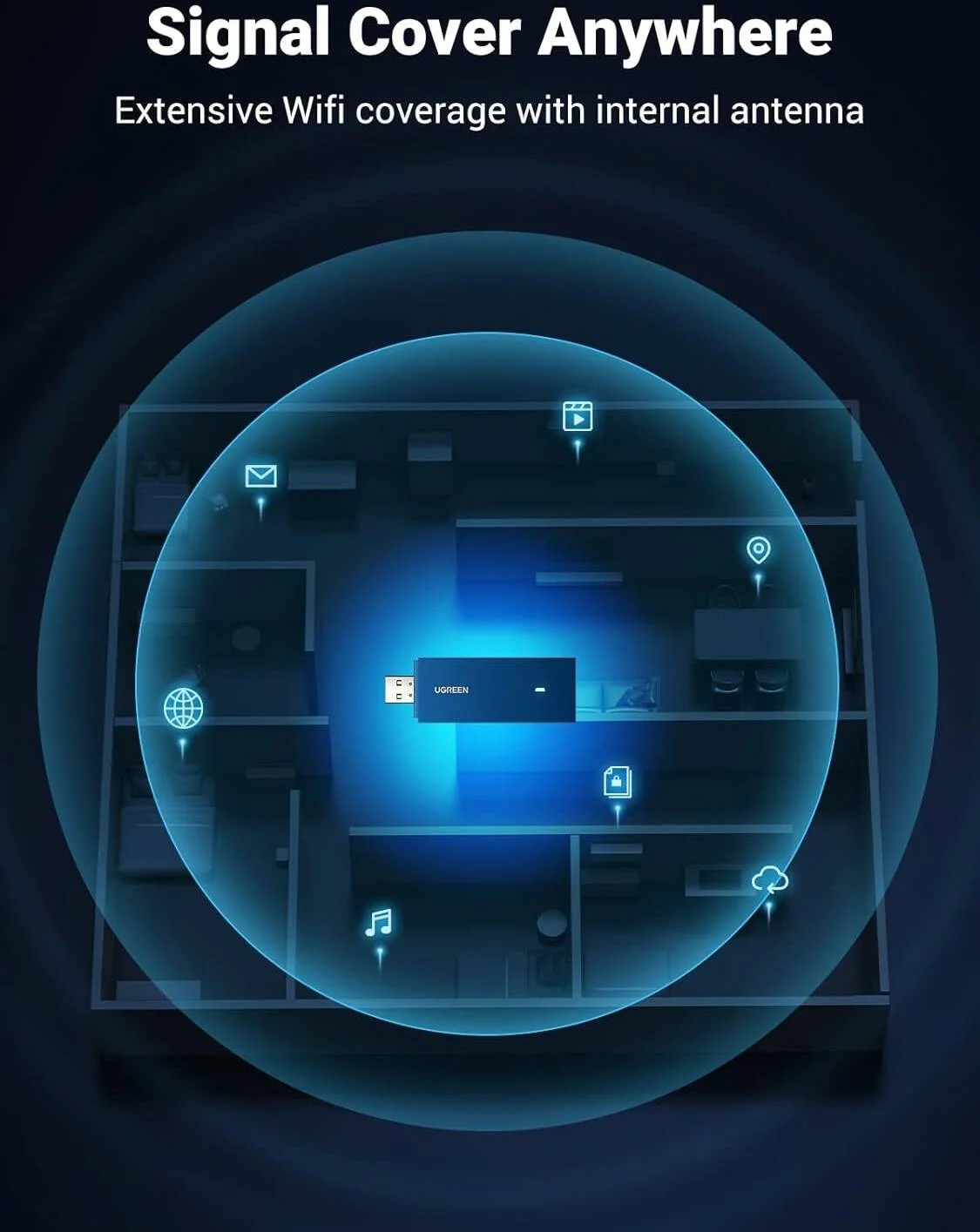 آداپتور USB WiFi 6 یوگرین، AX1800، سرعت 1800 مگابیت بر ثانیه برای کامپیوتر و لپ تاپ، 5G، دانگل WiFi دو بانده 2.4G، USB 3.0، درایور داخلی برای ویندوز | 90340 آداپتور USB WiFi 6 یوگرین، AX1800، سرعت 1800 مگابیت بر ثانیه برای کامپیوتر و لپ تاپ، 5G، دانگل WiFi دو بانده 2.4G، USB 3.0، درایور داخلی برای ویندوز | 90340