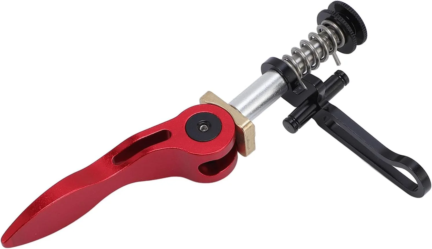 بست لوله زین تاشو Morelian 3sixty، آلیاژ آلومینیوم، عملکرد قوی، قلاب تاشو یکپارچه برای آویزان کردن، نصب آسان، طراحی جمع و جور برای دوچرخه سواری، همه کاره (قرمز)