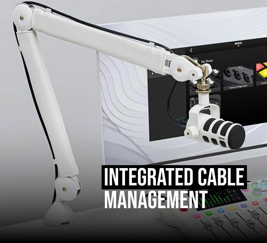 بازوی استودیویی حرفه ای RODE PSA1+ با فنربندی و مدیریت کابل (سفید) بازوی استودیویی حرفه ای RODE PSA1+ با فنربندی و مدیریت کابل (سفید)