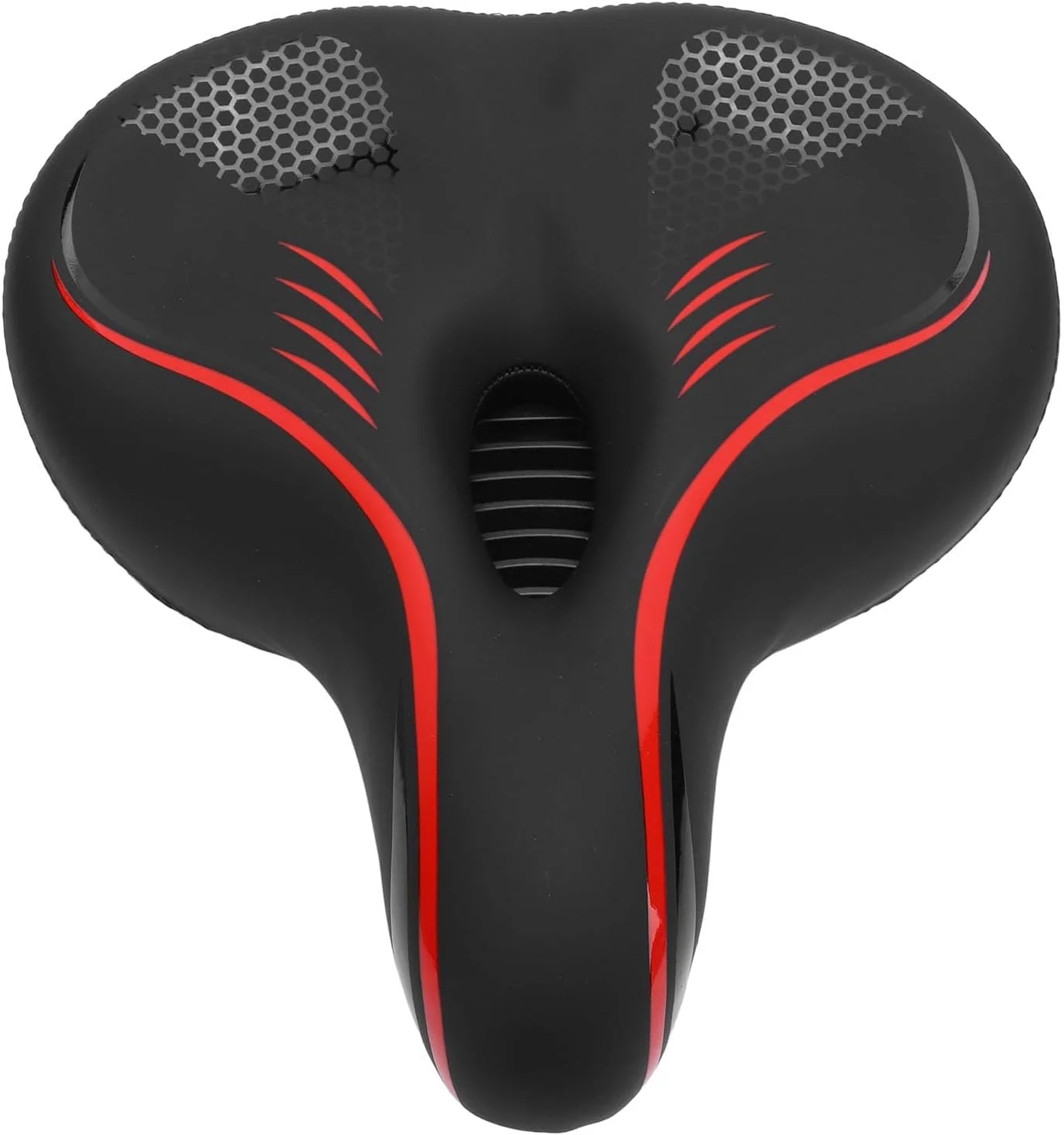 زین دوچرخه راحت کیانسو برای زنان و مردان، فوق العاده نرم با توپ و قوس های جذب کننده ضربه، فوم حافظه دار تنفسی توخالی برای دوچرخه های کوهستانی، جاده ای و برقی