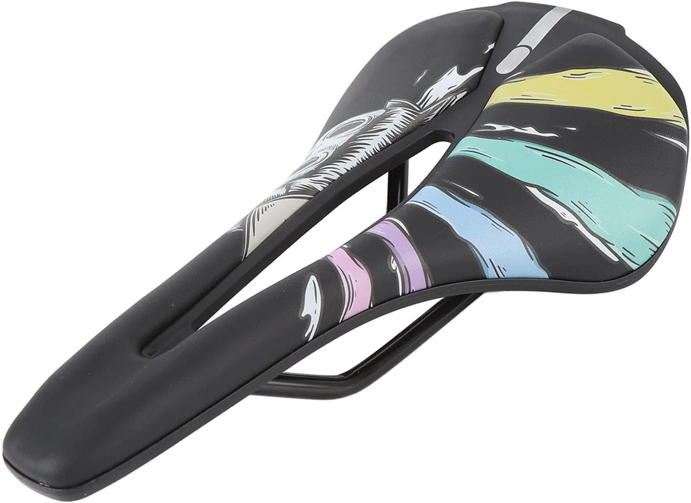 زین دوچرخه تنفسی توخالی EVA، نرم و راحت با سیستم جذب شوک فنری فولادی، مناسب برای دوچرخه های کوهستانی، جاده ای و تناسب اندام