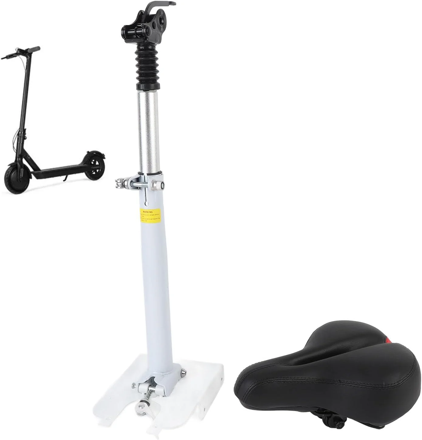 صندلی اسکوتر برقی آلیاژ آلومینیوم Jiawu با فوم جاذب ضربه، تاشو و قابل تنظیم برای M365 1S Lite