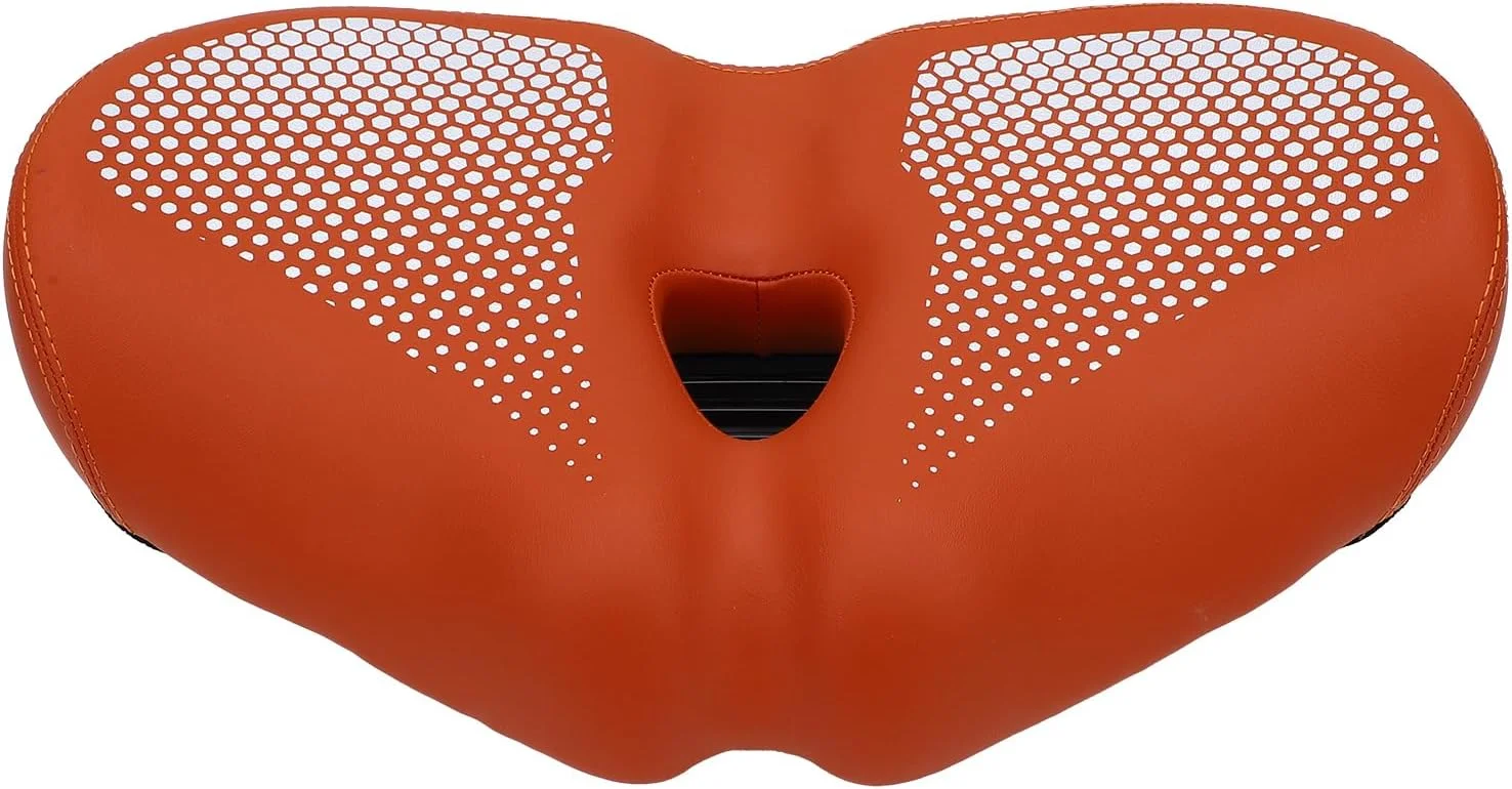 زین ضدآب Jiawu برای دوچرخه های کوهستانی برقی - کوسن بزرگ و راحت با ضربه گیری قوی برای دوچرخه سواران