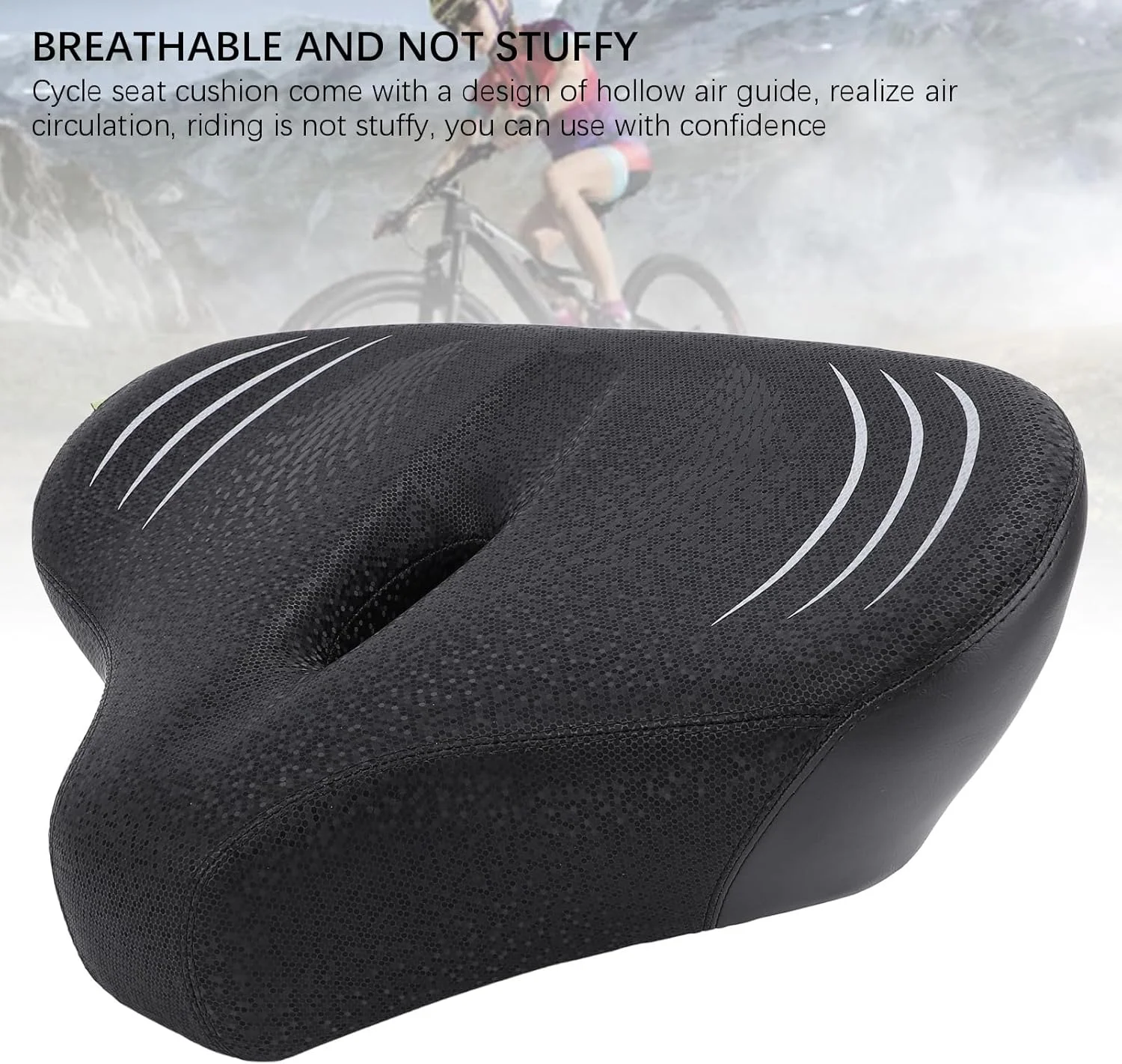 بالشتک ضخیم دوچرخه جاویو با قابلیت جذب ضربه و طراحی توخالی هدایت هوا، نصب آسان