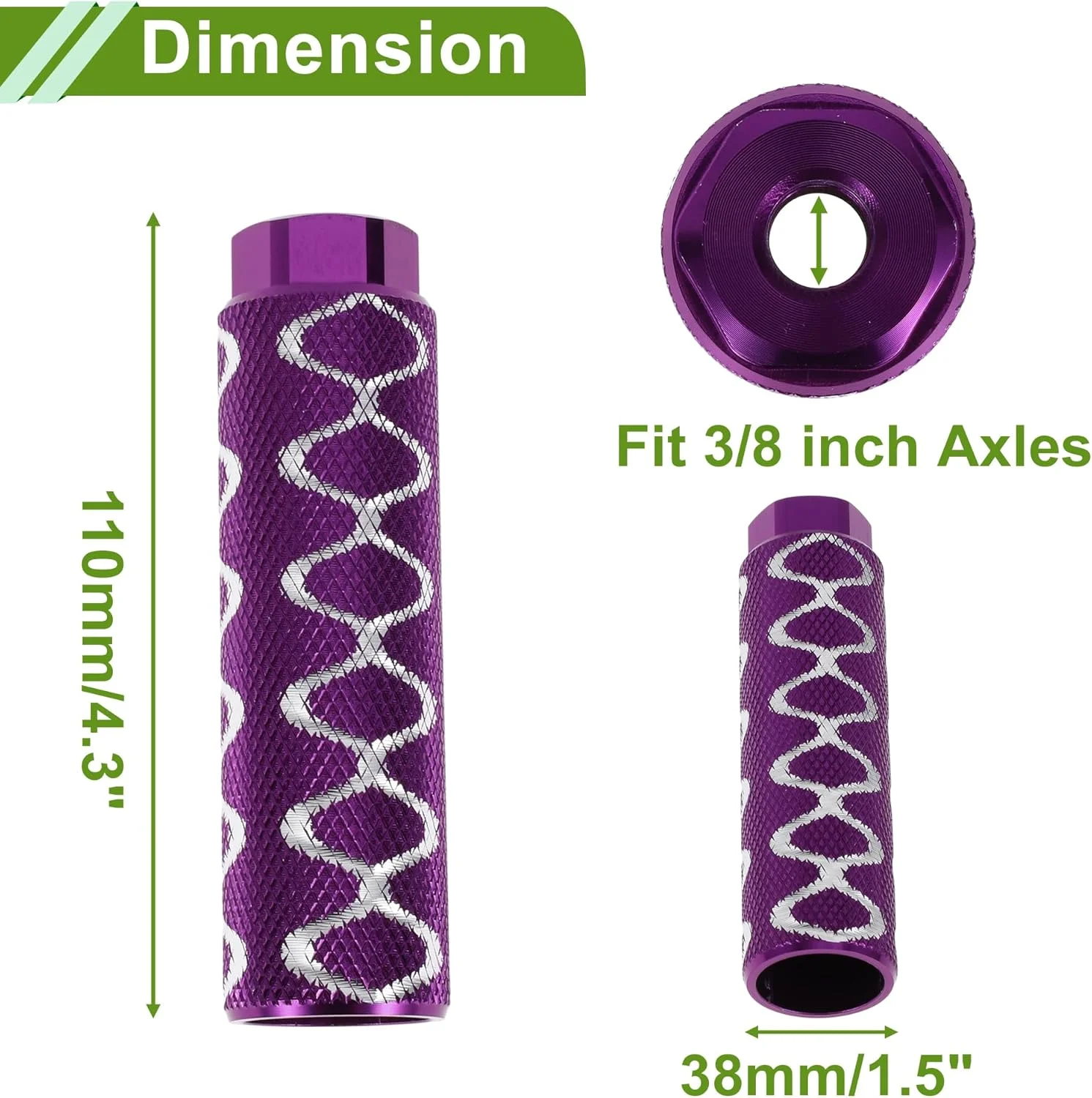 ۴ عدد پدال رکاب دوچرخه آلیاژ آلومینیوم ضد لغزش با طول ۱۰۰ میلی متر، بافت دایره ای، جای پای عقب دوچرخه، محور پدال رکاب دوچرخه سواری ۴ عدد پدال رکاب دوچرخه آلیاژ آلومینیوم ضد لغزش با طول ۱۰۰ میلی متر، بافت دایره ای، جای پای عقب دوچرخه، محور پدال رکاب دوچرخه سواری