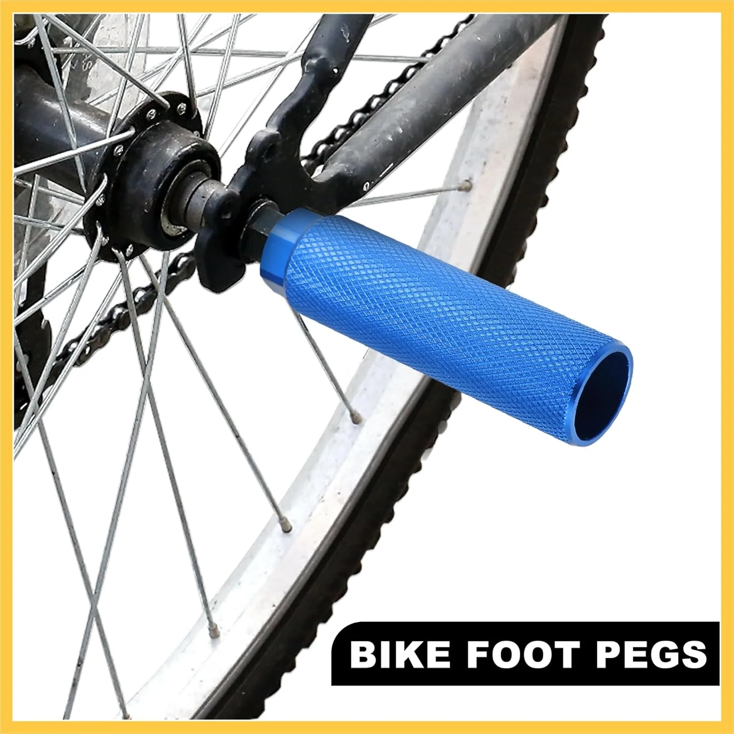 یک جفت جاپایی عقب آلیاژ آلومینیوم یونیورسال آبی رنگ مناسب برای دوچرخه BMX MTB با محور 3/8 اینچ یک جفت جاپایی عقب آلیاژ آلومینیوم یونیورسال آبی رنگ مناسب برای دوچرخه BMX MTB با محور 3/8 اینچ