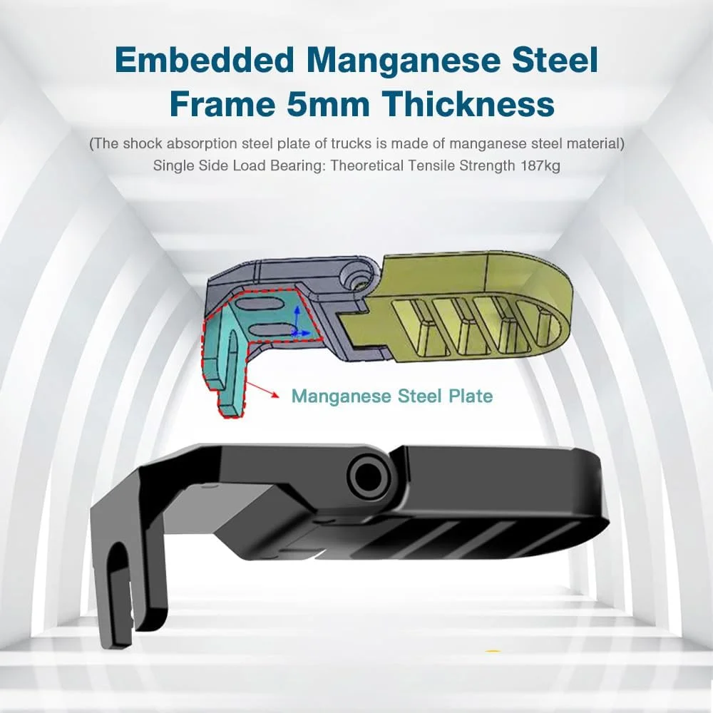 پدال های دوچرخه پپیسکی یونیورسال با فریم فولادی منگنز، ظرفیت بار بالا 187 کیلوگرم، جای پا برای دوچرخه کوهستان، پدال های دوچرخه برقی، سبک وزن و ضد زنگ پدال های دوچرخه پپیسکی یونیورسال با فریم فولادی منگنز، ظرفیت بار بالا 187 کیلوگرم، جای پا برای دوچرخه کوهستان، پدال های دوچرخه برقی، سبک وزن و ضد زنگ