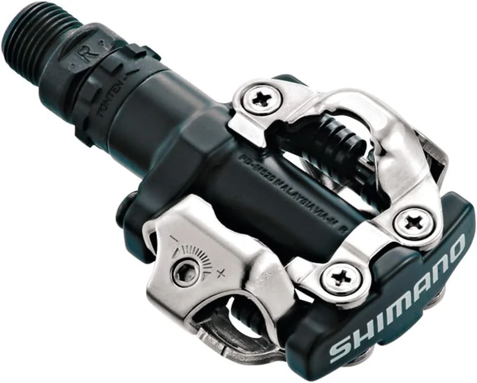 پدال های دوچرخه سواری Shimano PDM520 Clipless SPD مشکی "همراه با گیره"
