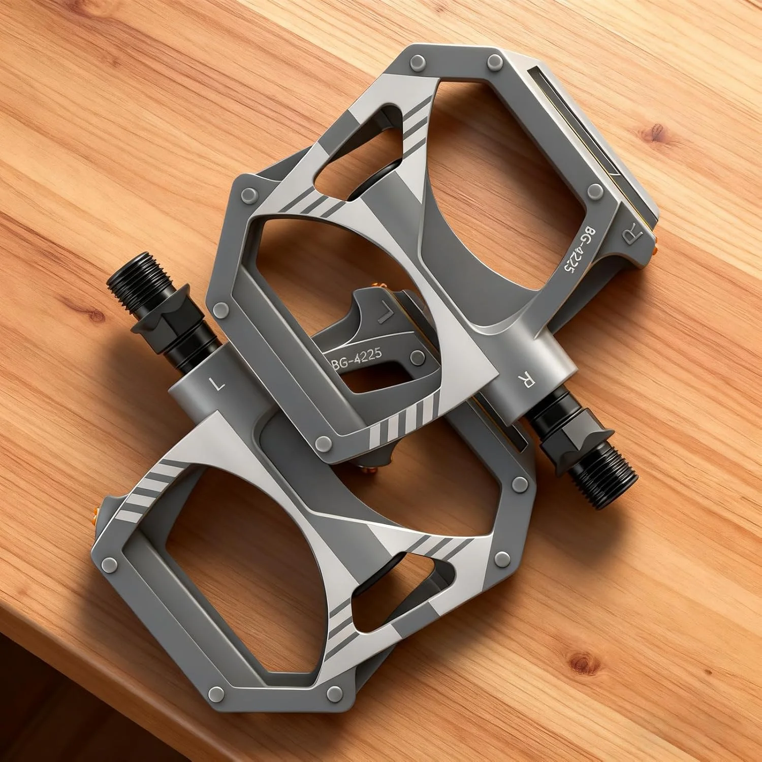 پدال دوچرخه | قطعات سبک و ضد لغزش | پدال های دوچرخه سواری با 2 بلبرینگ مهر و موم شده | برای تمرین دوچرخه سواری کوهستانی و جاده ای، رفت و آمد، تناسب اندام و مسافرت