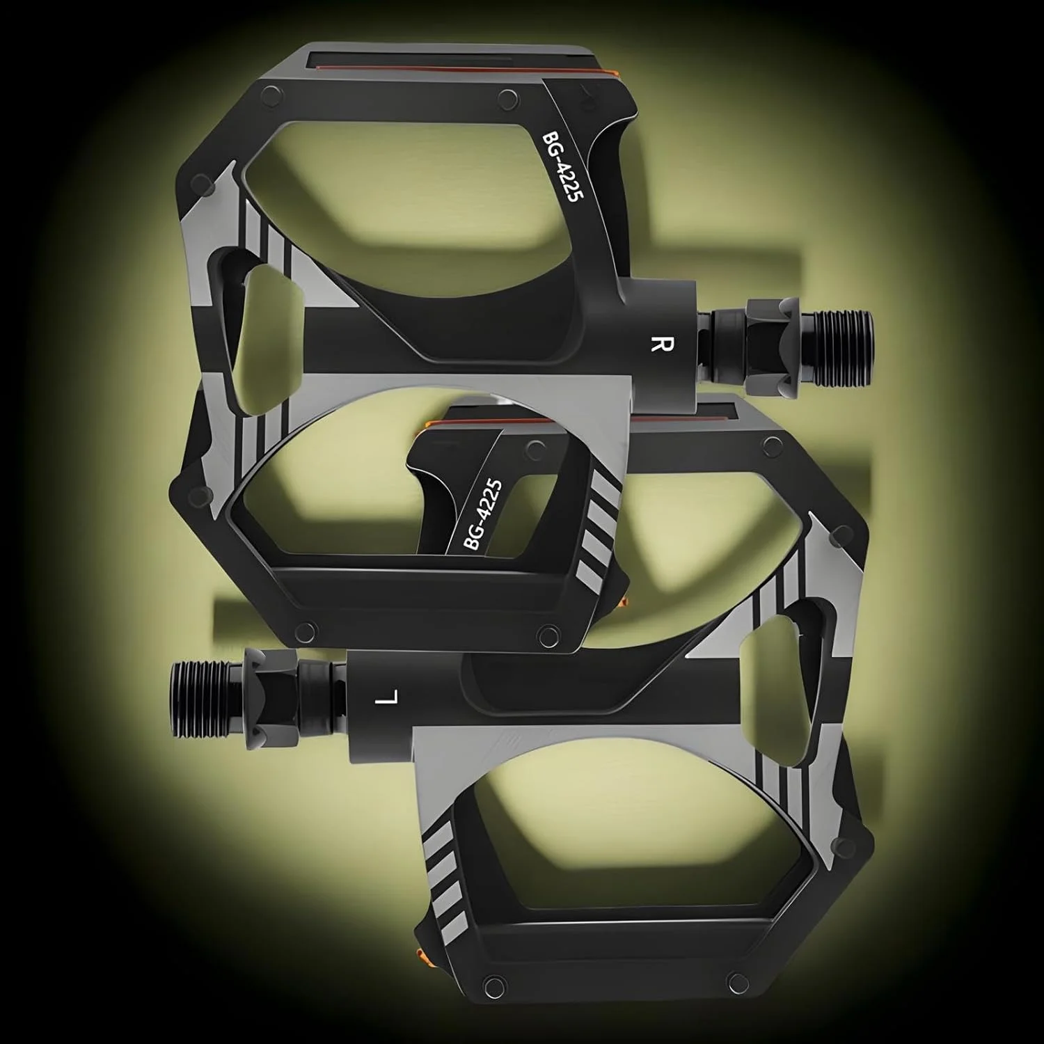 پدال دوچرخه - قطعه جایگزین ضد لغزش، پدال جایگزین دوچرخه با 2 بلبرینگ مهر و موم شده، برای تمرینات تناسب اندام، رفت و آمد و تورهای دوچرخه سواری در کوهستان و جاده