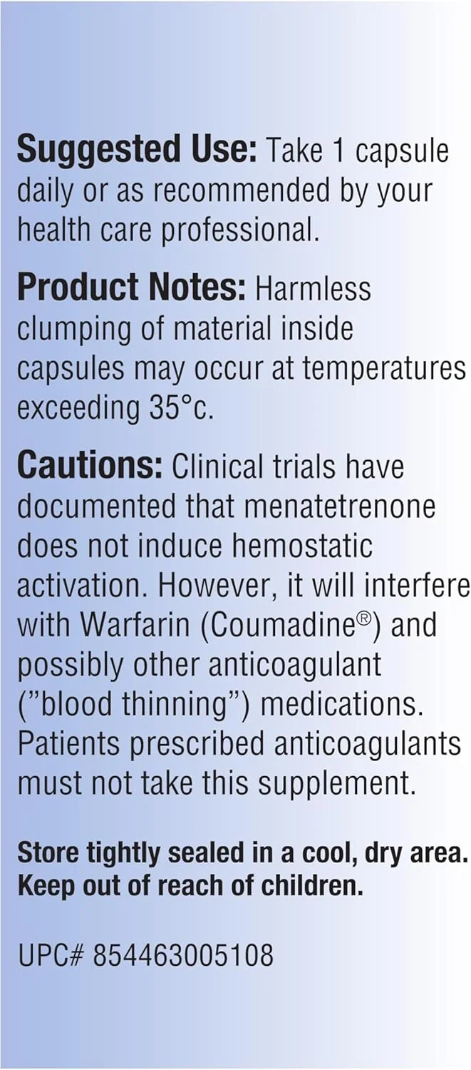 ویتامین K2 مناتترنون MK-4