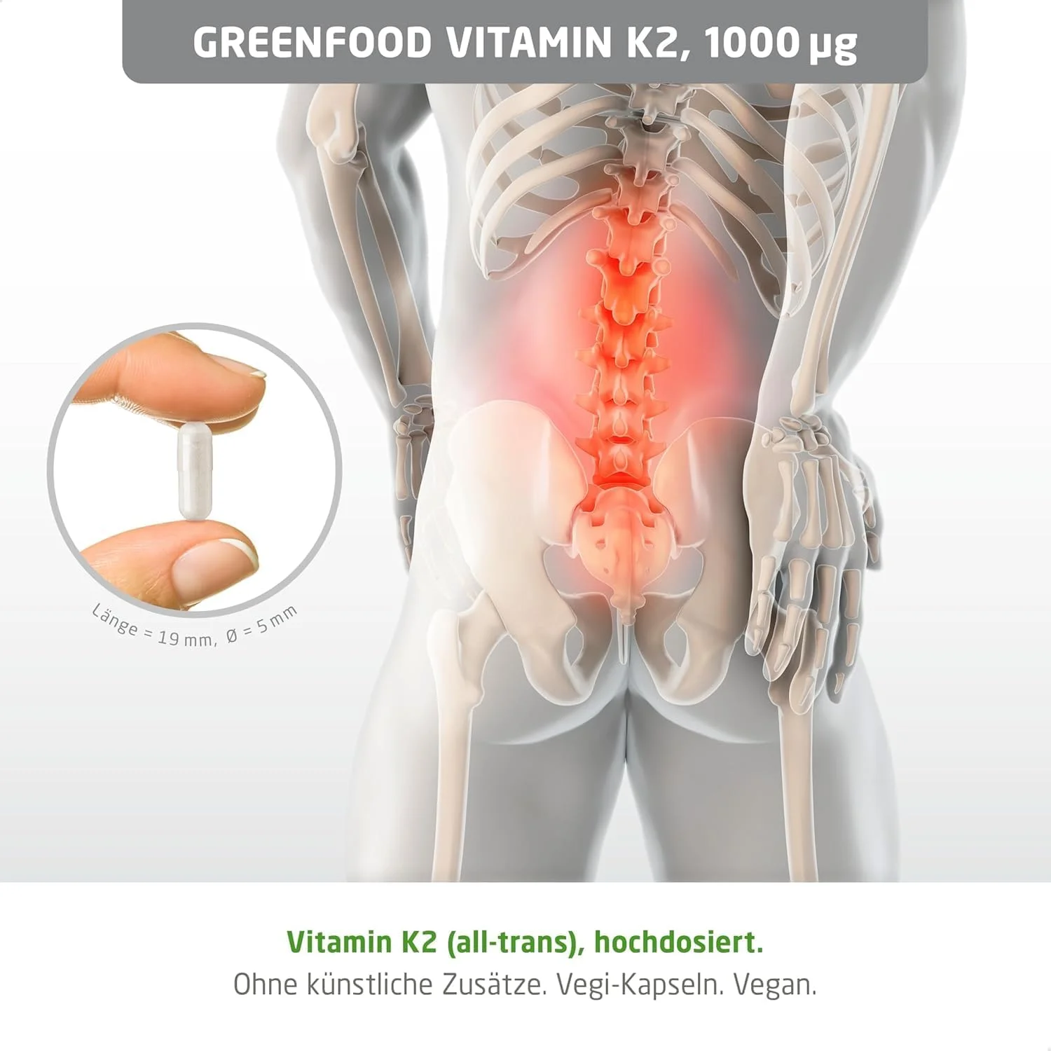 کپسول ویتامین K2 گرین فود، 150 عدد، 1000 میکروگرم MK7، وگان، برای سلامت استخوان و انعقاد خون کپسول ویتامین K2 گرین فود، 150 عدد، 1000 میکروگرم MK7، وگان، برای سلامت استخوان و انعقاد خون