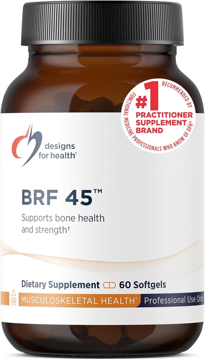 دیزاینز فور هلث بی آر اف 45 - ویتامین K1 + ویتامین K2 به شکل MK-4 برای تقویت استحکام استخوان، پیری سالم + سلامت شریان ها - 2 شکل ویتامین K + GG برای کمک به تولید ویتامین K2 MK4 (60 سافت ژل)