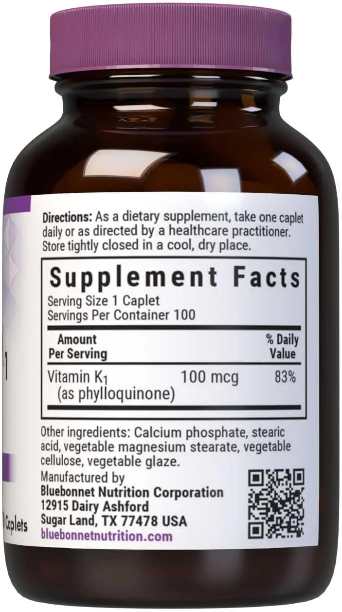 کپسول ویتامین K1 بلوبونت نوتریشن، 100 عدد/272 گرم کپسول ویتامین K1 بلوبونت نوتریشن، 100 عدد/272 گرم