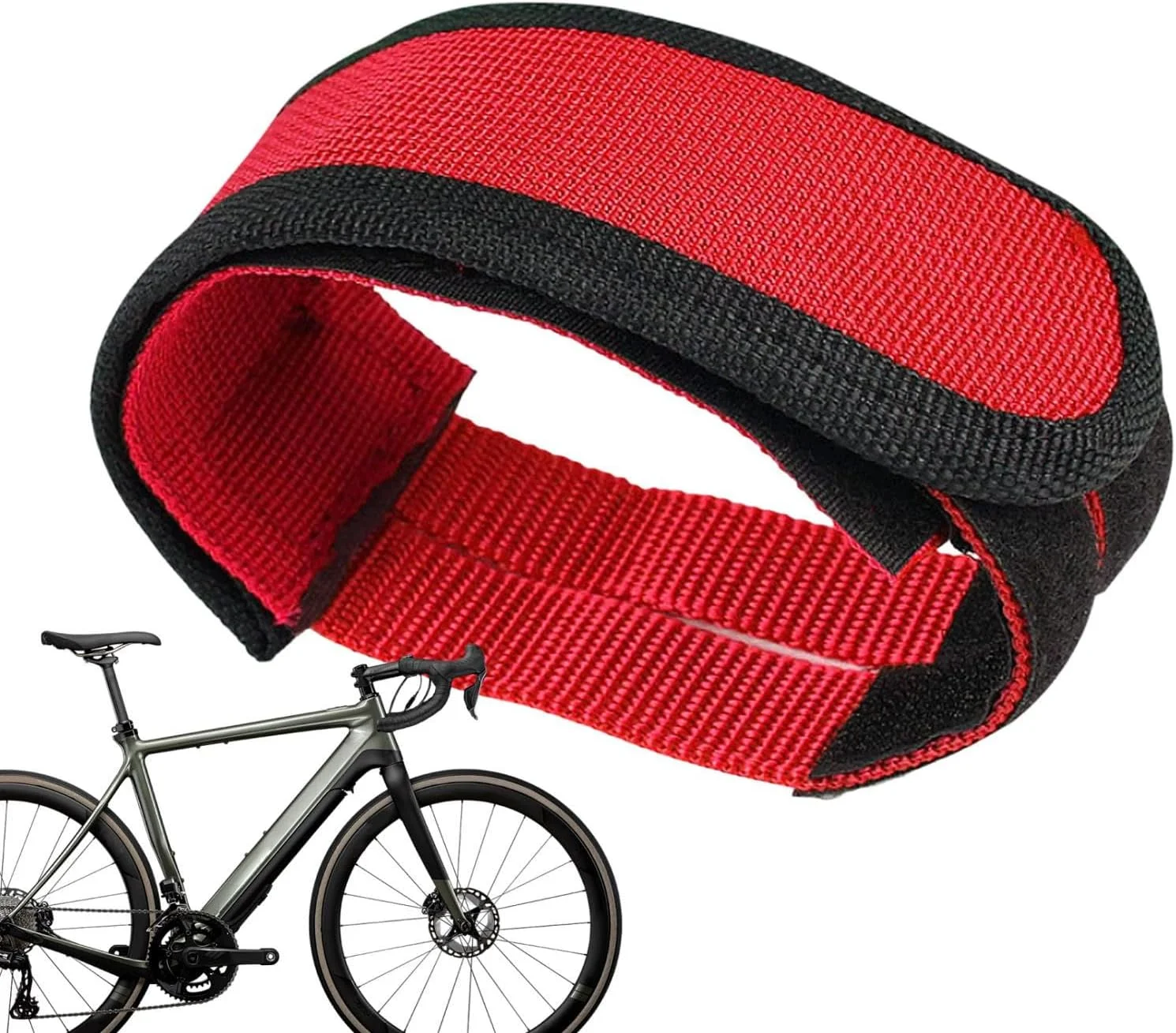 بند رکاب دوچرخه ورزشی | لوازم جانبی دوچرخه قابل تنظیم - کمربند گیره پنجه رکاب چسبی | برای بزرگسالان مردان زنان تاشو جاده کوهستان ورزش های فضای باز سواری باشگاه سفر های طولانی ماجراجویی های خانگی