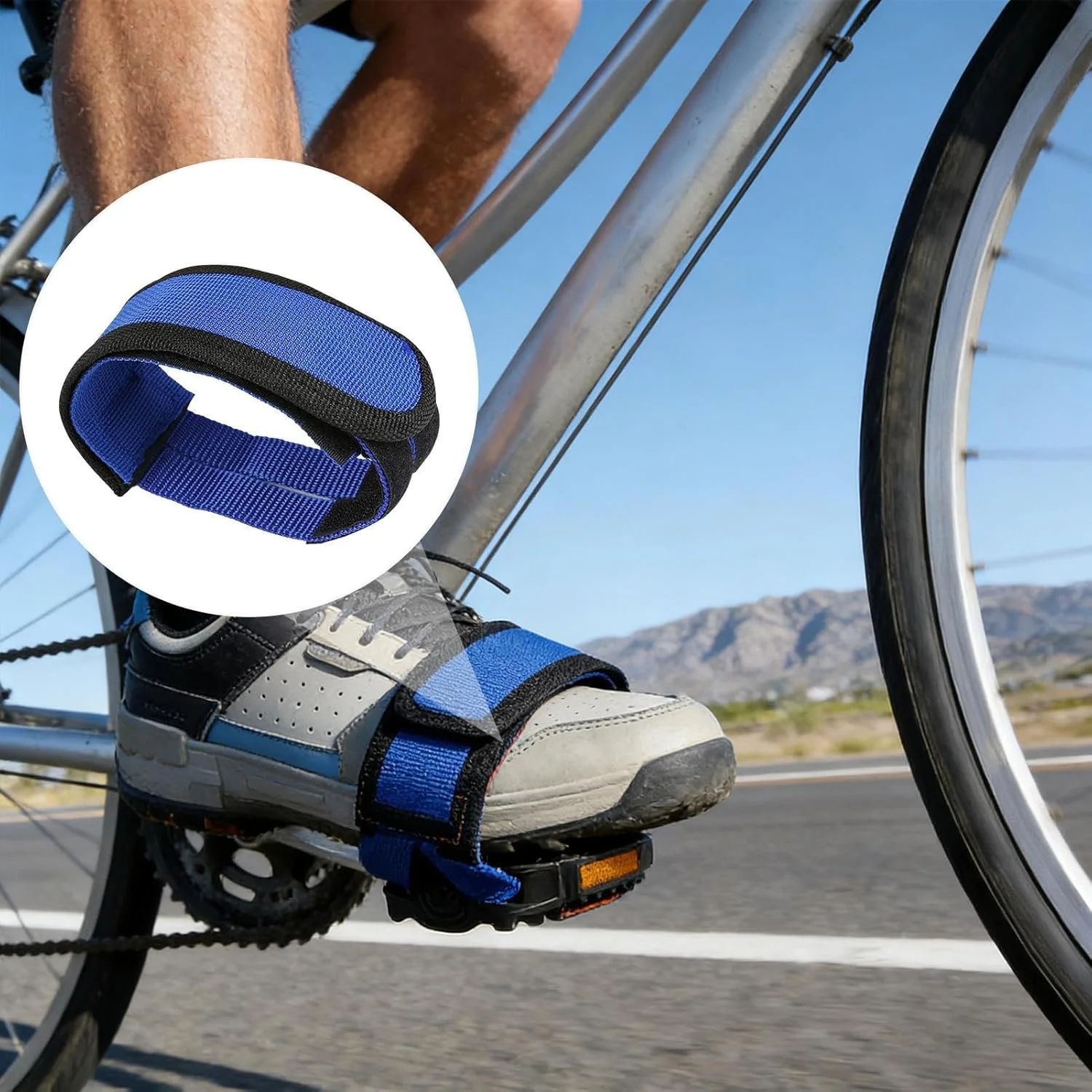 بند پدال دوچرخه ثابت - کمربند نایلونی ضد لغزش، بندهای گیره پنجه پدال، برای زنان، مردان، دوچرخه کوهستانی، جاده ای، تاشو، تمرینات ورزشی در فضای باز، باشگاه، خانه، سفرهای طولانی بند پدال دوچرخه ثابت - کمربند نایلونی ضد لغزش، بندهای گیره پنجه پدال، برای زنان، مردان، دوچرخه کوهستانی، جاده ای، تاشو، تمرینات ورزشی در فضای باز، باشگاه، خانه، سفرهای طولانی