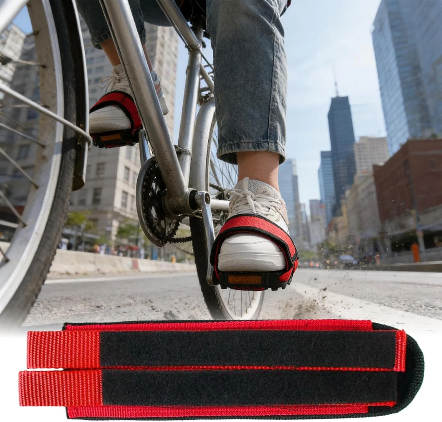 بند رکاب دوچرخه ورزشی | لوازم جانبی دوچرخه قابل تنظیم - کمربند گیره پنجه رکاب چسبی | برای بزرگسالان مردان زنان تاشو جاده کوهستان ورزش های فضای باز سواری باشگاه سفر های طولانی ماجراجویی های خانگی بند رکاب دوچرخه ورزشی | لوازم جانبی دوچرخه قابل تنظیم - کمربند گیره پنجه رکاب چسبی | برای بزرگسالان مردان زنان تاشو جاده کوهستان ورزش های فضای باز سواری باشگاه سفر های طولانی ماجراجویی های خانگی