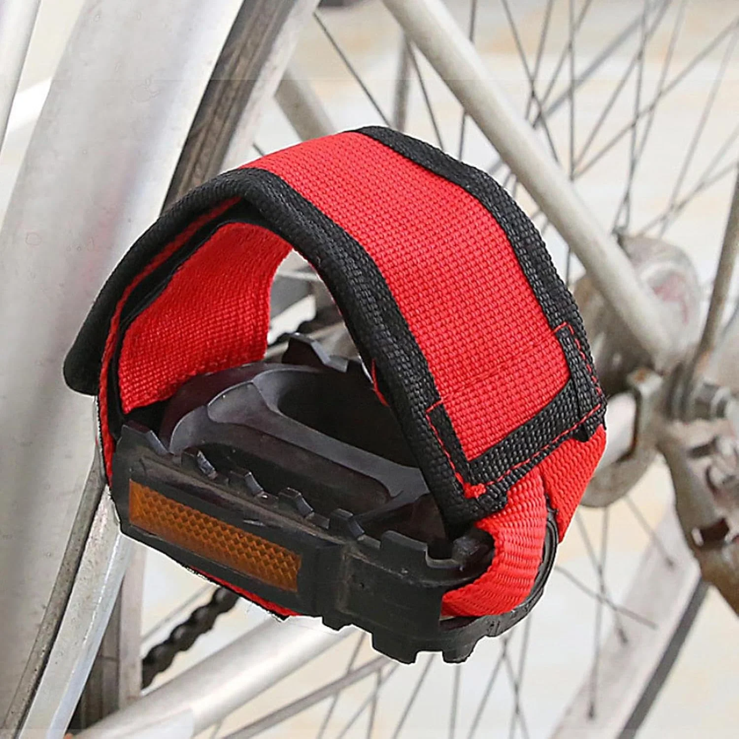 بند رکاب دوچرخه ورزشی - کمربند ضد لغزش قابل تنظیم، بند رکاب چسبی - برای بزرگسالان، مردان، زنان، کوهستان، جاده، تاشو، تمرین، ورزش، سواری در فضای باز، سفر طولانی در خانه