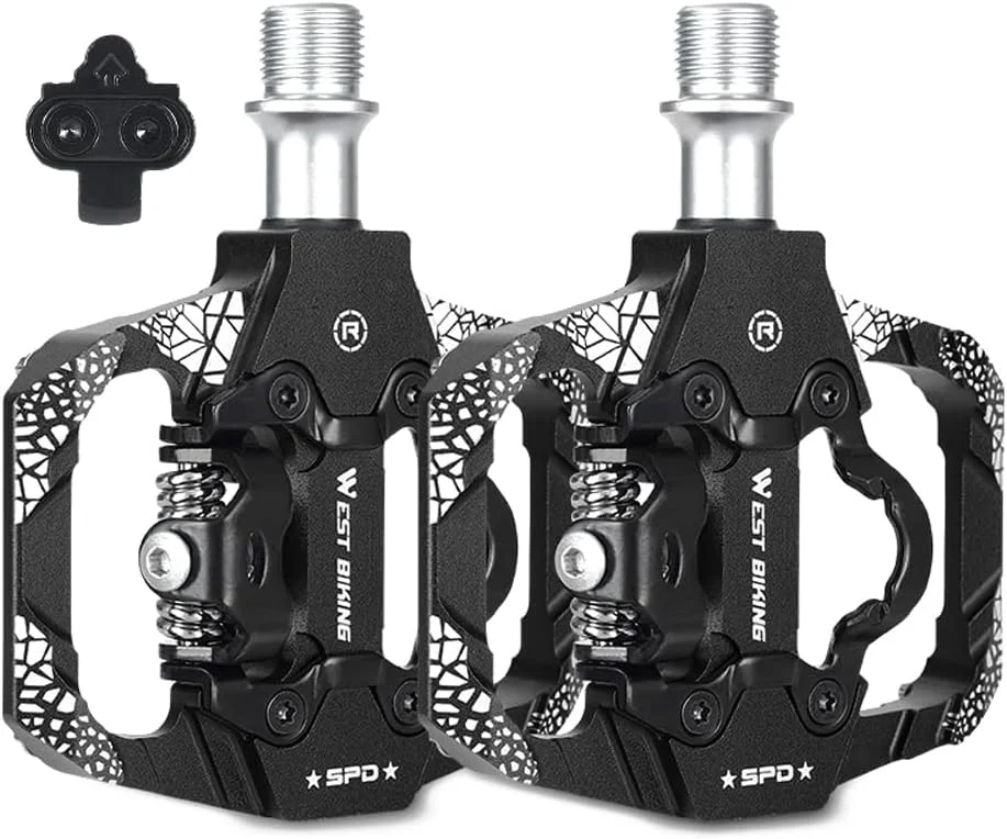 پدال دوچرخه کوهستان Morelian، پدال های دو طرفه SPD بدون گیره با بلبرینگ های مهر و موم شده برای دوچرخه های کوهستانی و جاده ای