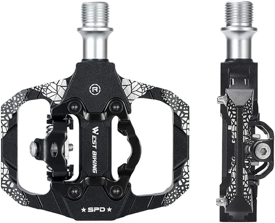 پدال دوچرخه کوهستان Morelian، پدال های دو طرفه SPD بدون گیره با بلبرینگ های مهر و موم شده برای دوچرخه های کوهستانی و جاده ای پدال دوچرخه کوهستان Morelian، پدال های دو طرفه SPD بدون گیره با بلبرینگ های مهر و موم شده برای دوچرخه های کوهستانی و جاده ای