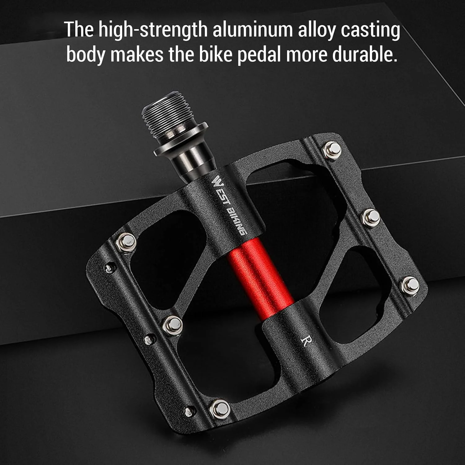 پدال دوچرخه کوهستان موریلیان، پدال های تخت دوچرخه آلیاژ آلومینیوم با 3 بلبرینگ مهر و موم شده و 12 پین ضد لغزش برای دوچرخه کوهستان و جاده پدال دوچرخه کوهستان موریلیان، پدال های تخت دوچرخه آلیاژ آلومینیوم با 3 بلبرینگ مهر و موم شده و 12 پین ضد لغزش برای دوچرخه کوهستان و جاده