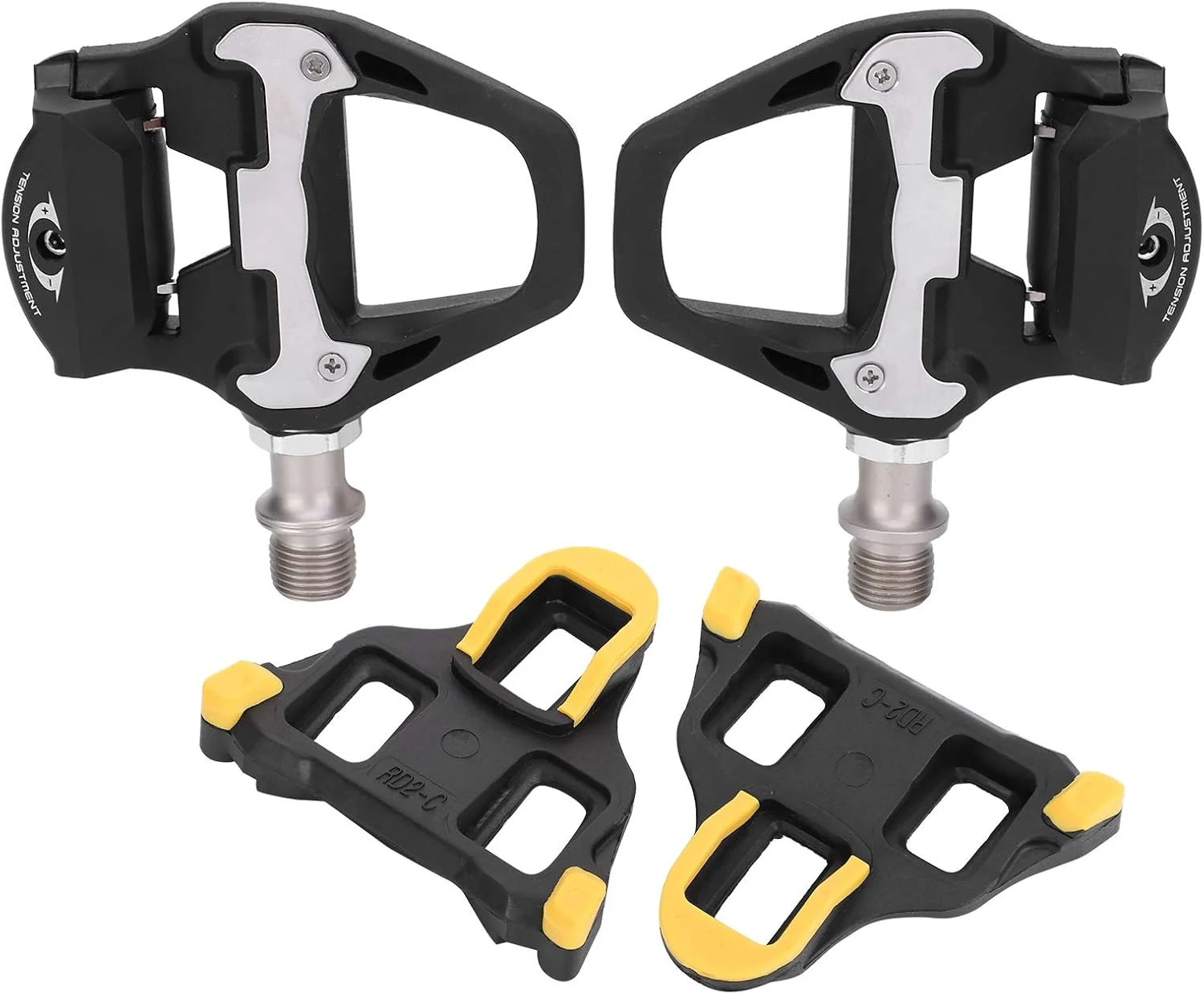 پدال های جاده ای Keenso، پدال های خود قفل شونده آلیاژ آلومینیوم با لوازم جانبی و قطعات یدکی دوچرخه سواری