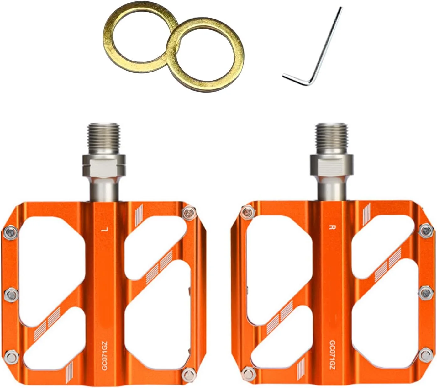 پدال های دوچرخه کوهستان Jiawu، سبک وزن، سه بلبرینگ، پین های ضد لغزش برای دوچرخه های جاده، ساختار آلیاژ آلومینیوم، مناسب برای کوهستان و جاده پدال های دوچرخه کوهستان Jiawu، سبک وزن، سه بلبرینگ، پین های ضد لغزش برای دوچرخه های جاده، ساختار آلیاژ آلومینیوم، مناسب برای کوهستان و جاده