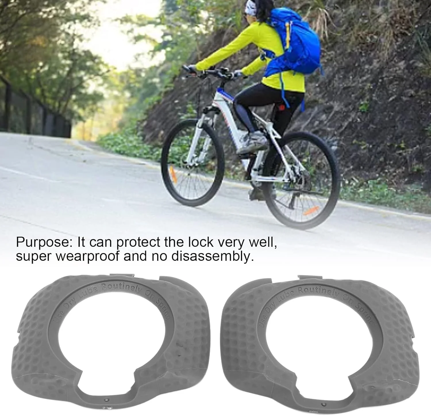 روکش پدال Keenso مقاوم در برابر سایش، صفحه قفل پیاده‌روی محافظ با مواد لاستیکی برای SpeedPlay Zero Aero