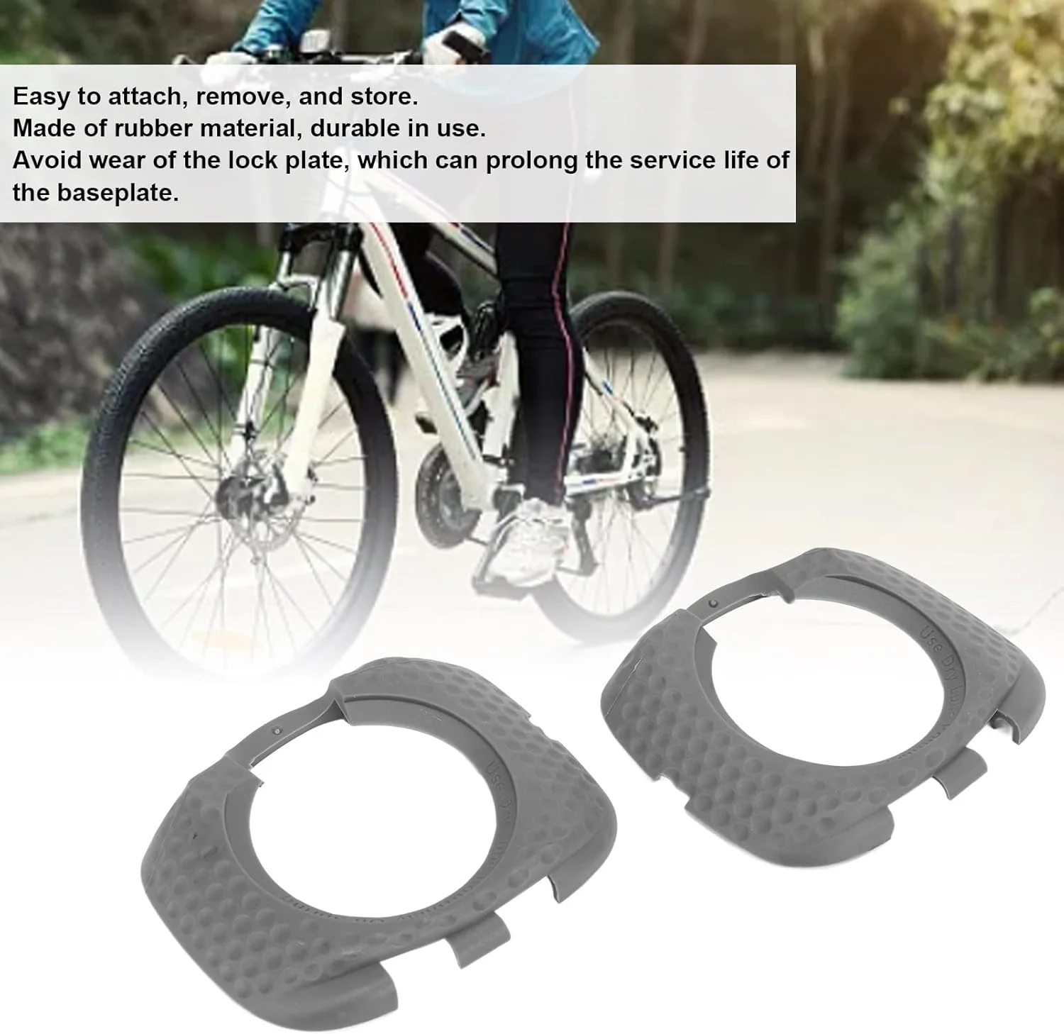 روکش پدال Keenso مقاوم در برابر سایش، صفحه قفل پیاده‌روی محافظ با مواد لاستیکی برای SpeedPlay Zero Aero