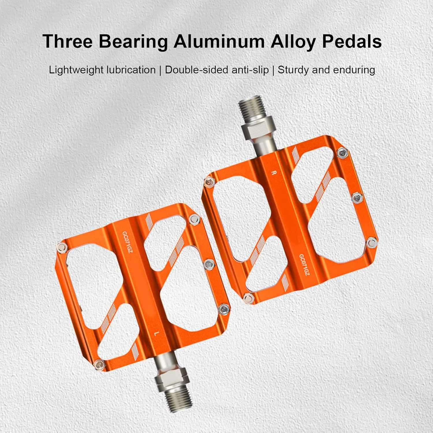 پدال های دوچرخه کوهستان Jiawu، سبک وزن، سه بلبرینگ، پین های ضد لغزش برای دوچرخه های جاده، ساختار آلیاژ آلومینیوم، مناسب برای کوهستان و جاده پدال های دوچرخه کوهستان Jiawu، سبک وزن، سه بلبرینگ، پین های ضد لغزش برای دوچرخه های جاده، ساختار آلیاژ آلومینیوم، مناسب برای کوهستان و جاده