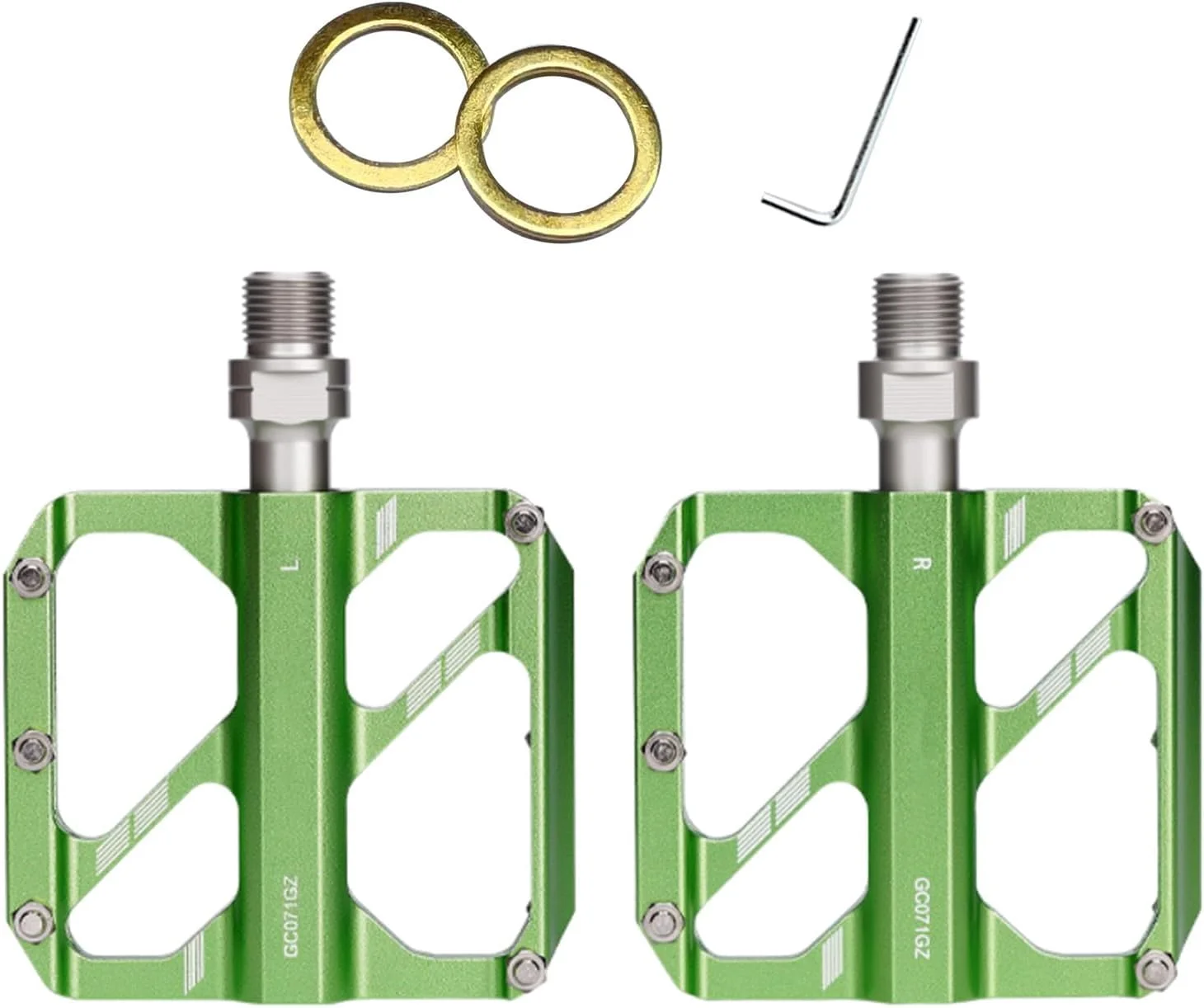 پدال دوچرخه کوهستان Jiawu، سبک وزن، سه بلبرینگ، پین های ضد لغزش برای دوچرخه های جاده ای، ساختار آلیاژ آلومینیوم، مناسب برای کوهستان و جاده پدال دوچرخه کوهستان Jiawu، سبک وزن، سه بلبرینگ، پین های ضد لغزش برای دوچرخه های جاده ای، ساختار آلیاژ آلومینیوم، مناسب برای کوهستان و جاده