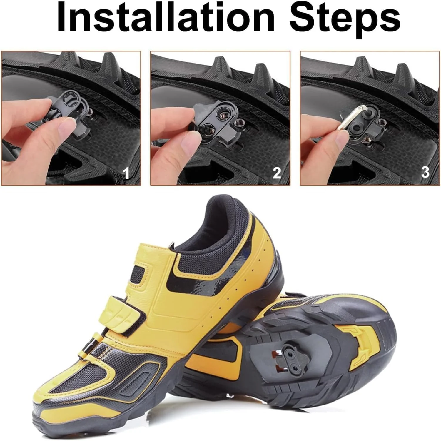 قفل رکاب دوچرخه جاده‌ای، 2 عدد قفل رکاب دوچرخه برای کفش‌های دوچرخه‌سواری، پدال‌های X-Track برای اسپینینگ، دوچرخه‌سواری داخل سالن و کوهستان با ثبات قابل تنظیم، سازگار با پدال‌های دوچرخه SHIMANO SPD