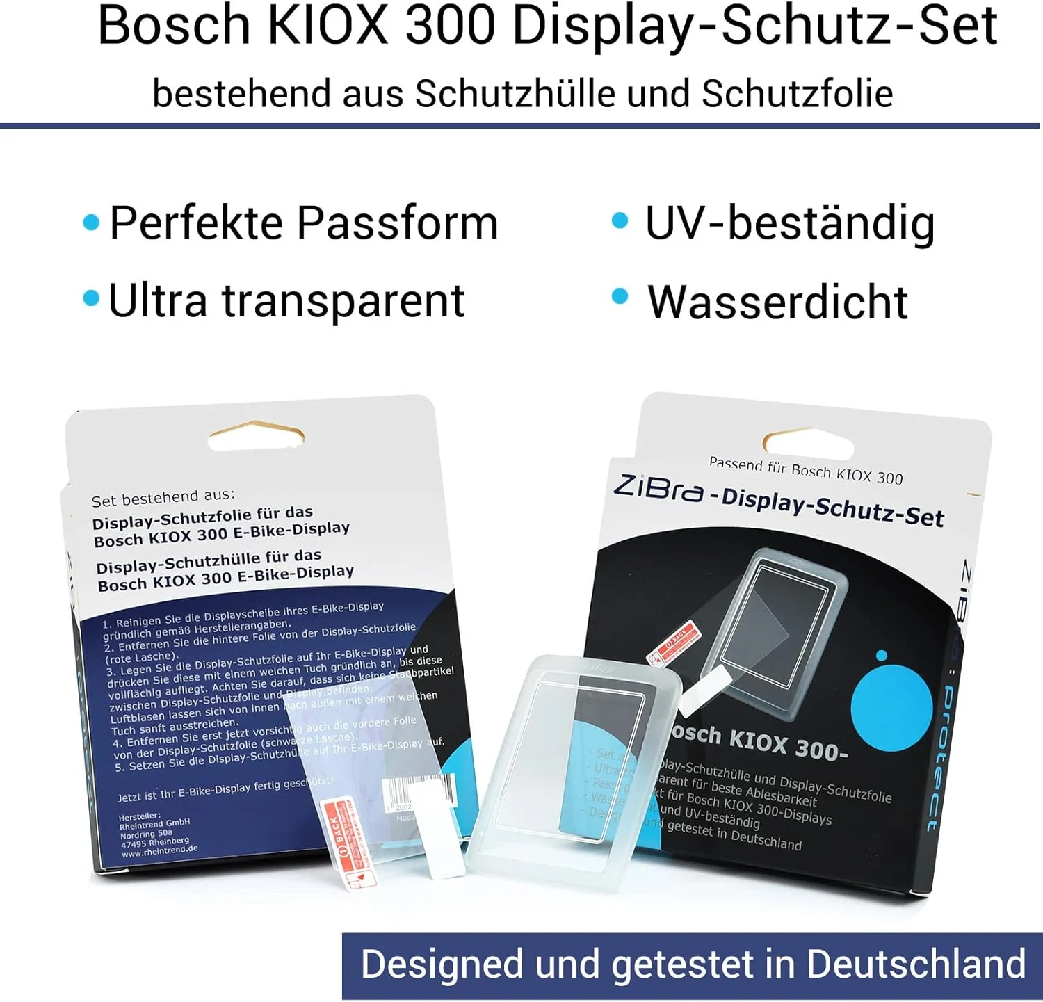 ZiBra - مجموعه محافظ صفحه نمایش مناسب برای Bosch KIOX 300