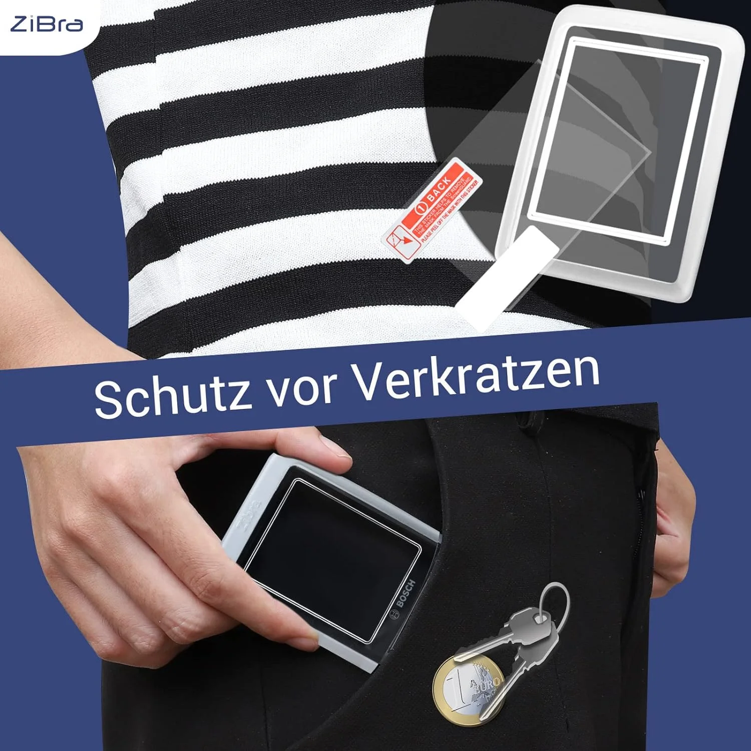 ZiBra - مجموعه محافظ صفحه نمایش مناسب برای Bosch KIOX 300