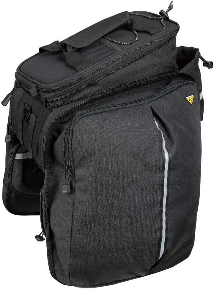 کیف باربند دوچرخه Topeak MTM Multi Mount TrunkBag DXP، ضد آب با قسمت های جانبی تاشو برای اتصال به KLICKfix/Racktime Snapit یا MIK Adapter، مشکی
