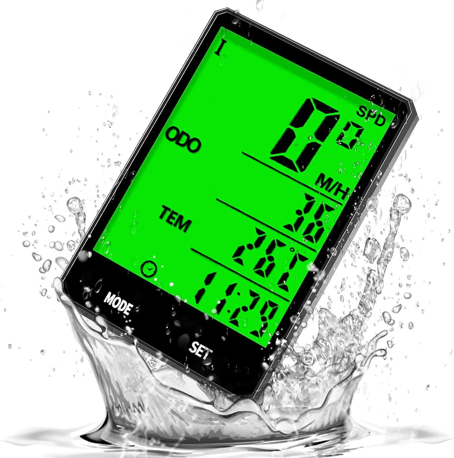 کامپیوتر دوچرخه SYOSI، کامپیوترهای دوچرخه ضد آب بی سیم، کیلومتر شمار دوچرخه با 21 عملکرد، سرعت سنج دوچرخه با صفحه نمایش LCD دارای نور پس زمینه برای دوچرخه های جاده ای، دوچرخه های کوهستانی، دوچرخه های تاشو و غیره