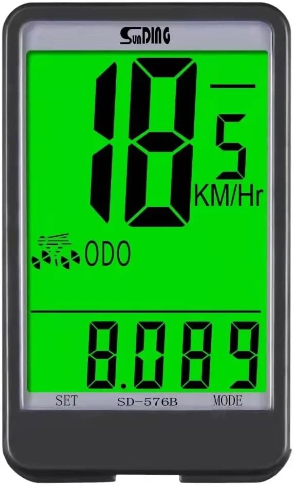 کیلومتر شمار دوچرخه ساندینگ 17 کاره ضد باران، دارای نور پس زمینه، چند منظوره مدل (576-B)