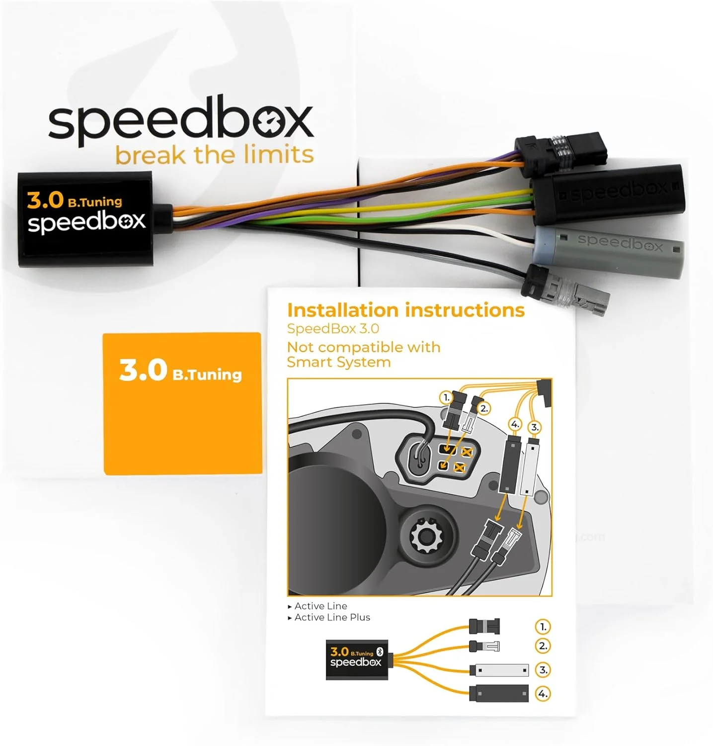 چیپ تیونینگ SpeedBox 3.0 B-Tuning، برای موتورهای دوچرخه برقی Bosch، سازگار با نسل 4 سال 2020، برنامه ریزی/کنترل از طریق اپلیکیشن بلوتوث و تلفن همراه